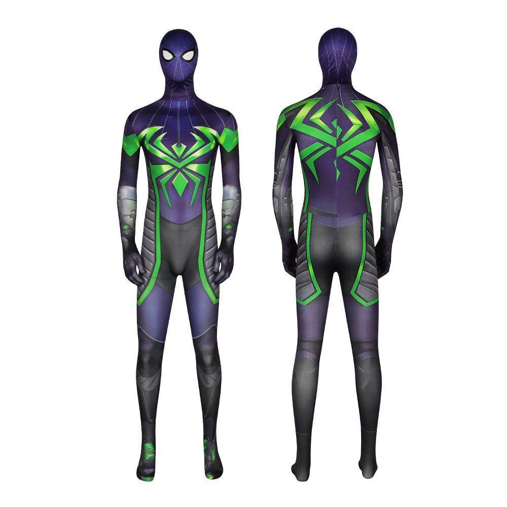 Spider-Man 2099 PS5 Comics Miles Morales Jumpsuit Halloween Cosplay Costume Bodysuit - zzcosplay