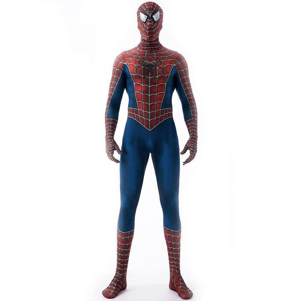 Spider-Man Tony Costume Cosplay Jumpsuit Superhero Bodysuit Tights Halloween - zzcosplay