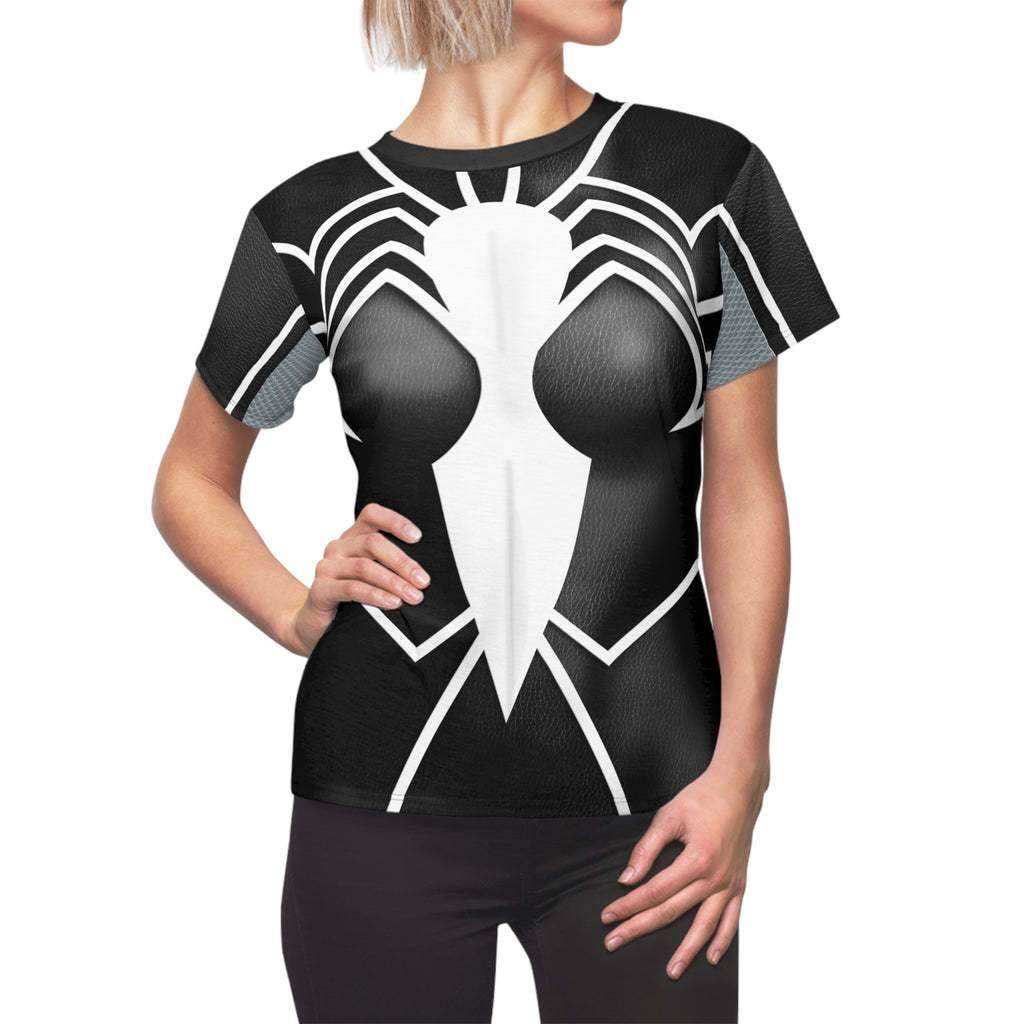Spider-Woman Women's Short sleeve Shirt Madame Web Costume SuperHero Outfit - zzcosplay