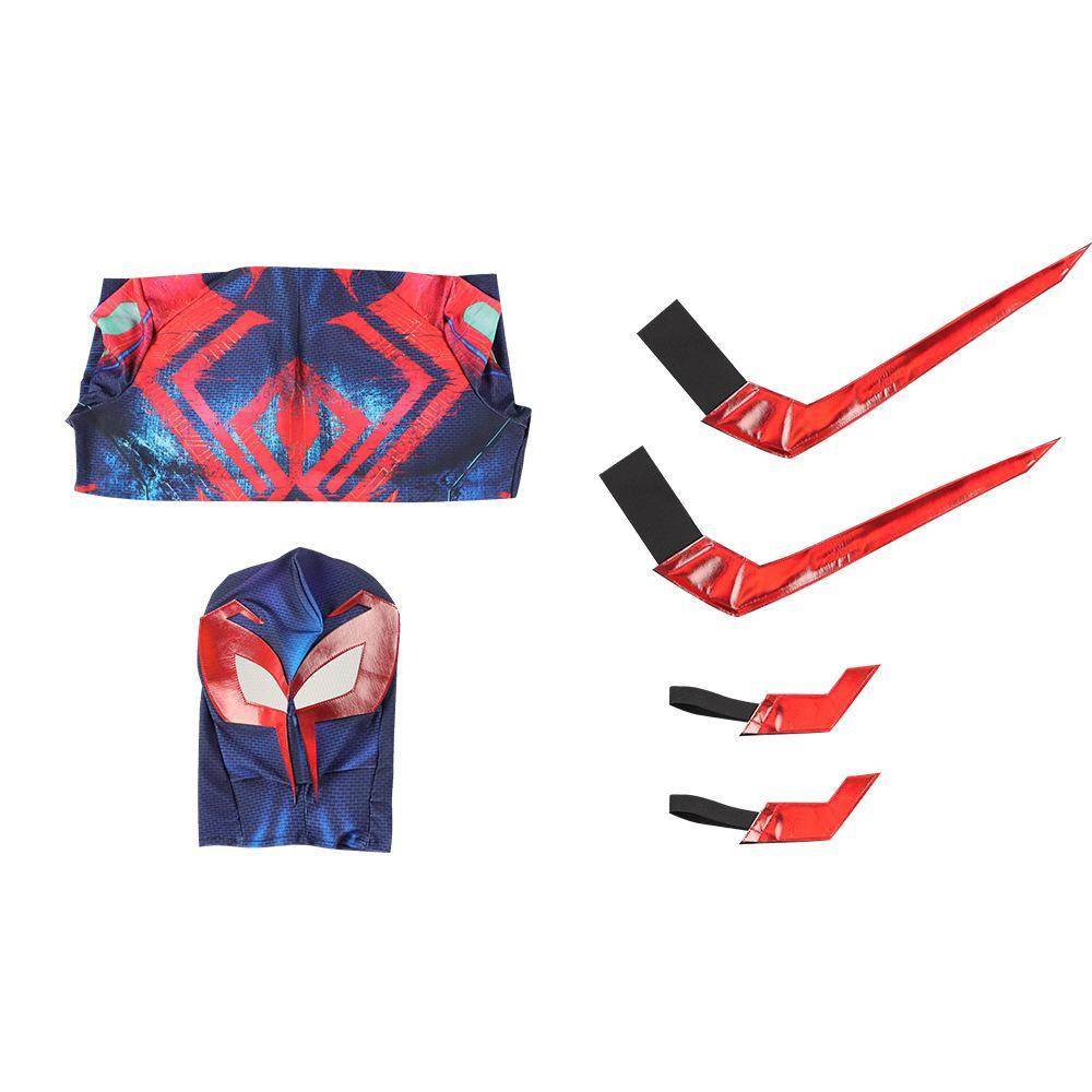 SpiderMan Across the Spider Verse Miguel O'Hara 2099 Zentai Costume Cosplay Outfits Halloween Carnival Suit Adults - zzcosplay