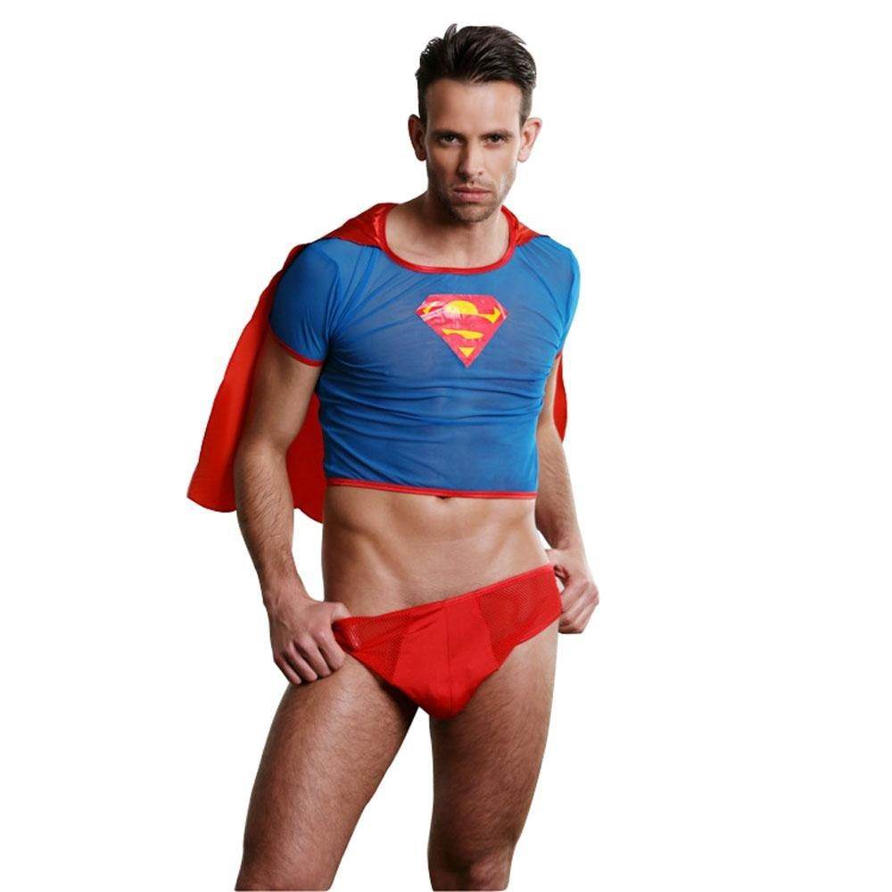 Stag Do Party Fancy Dress Superman Costume For Men - zzcosplay