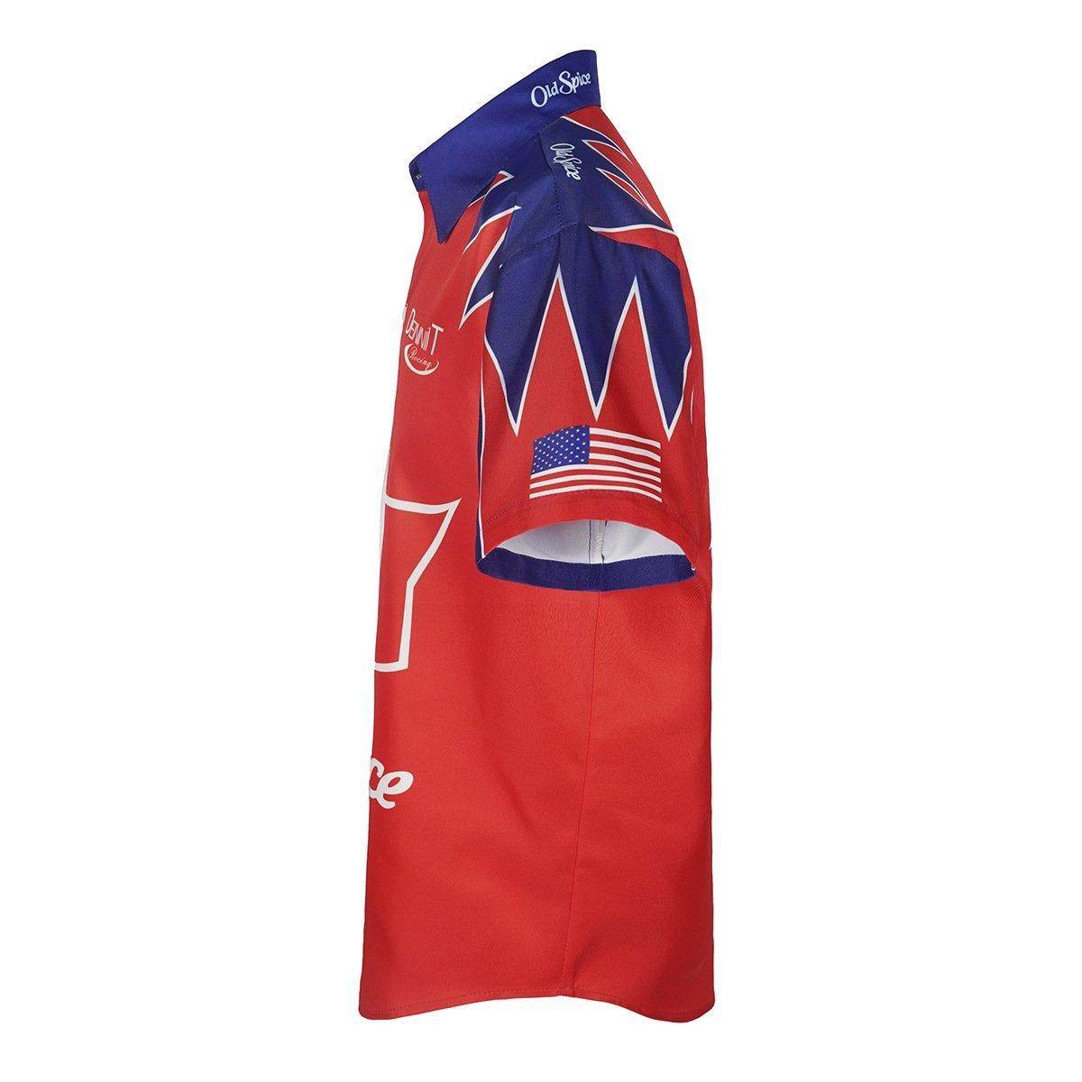 Talladega Nights Ricky Bobby Racing Shirt and Hat Set Men's Short Sleeve Casual Costume - zzcosplay