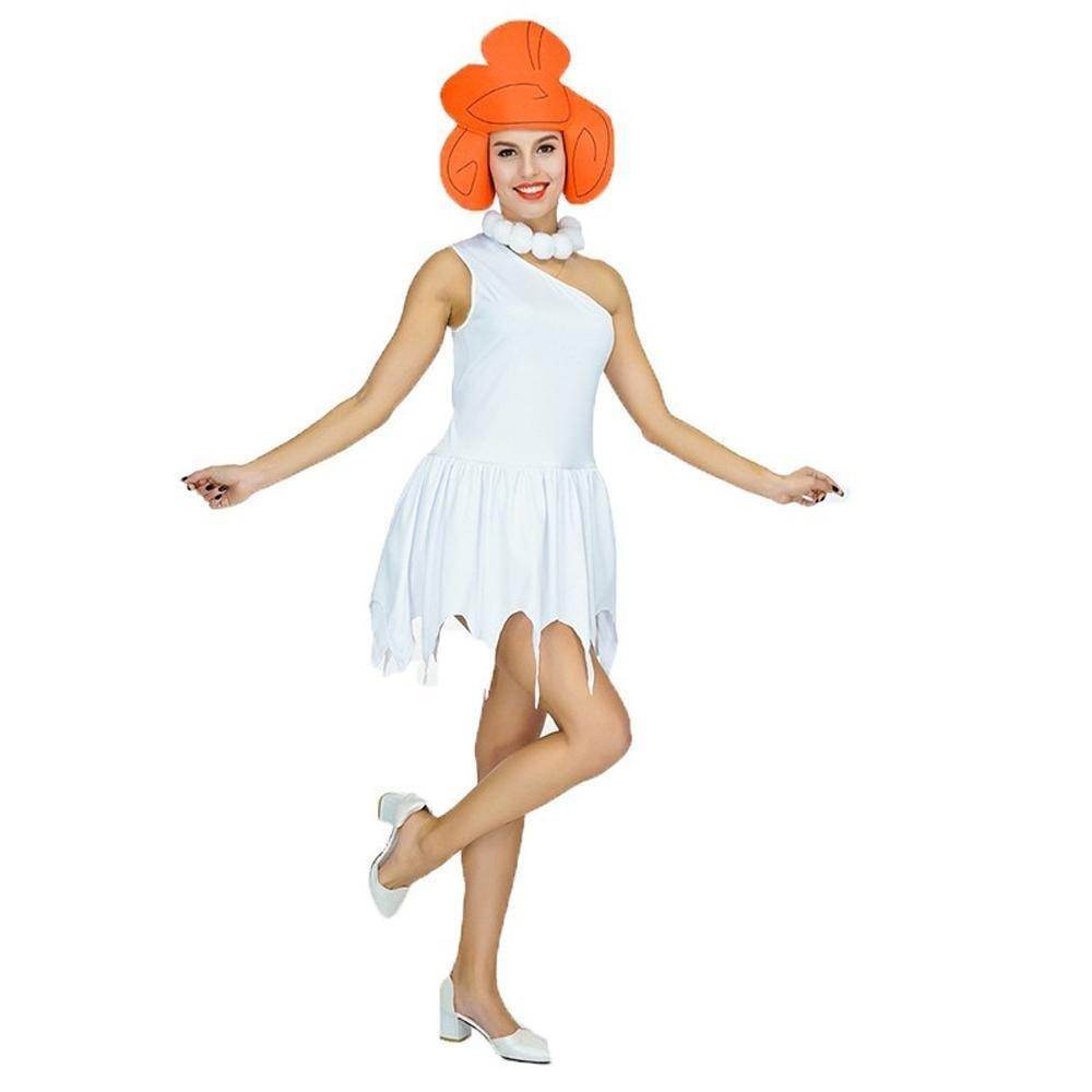 The Flintstones Wilma Adult Ladies Costume 70s TV Fancy Dress - zzcosplay