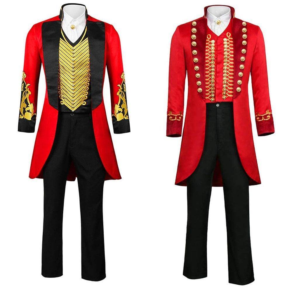 The Greatest Showman Cosplay Costume P.T. Barnum Red Suit - zzcosplay