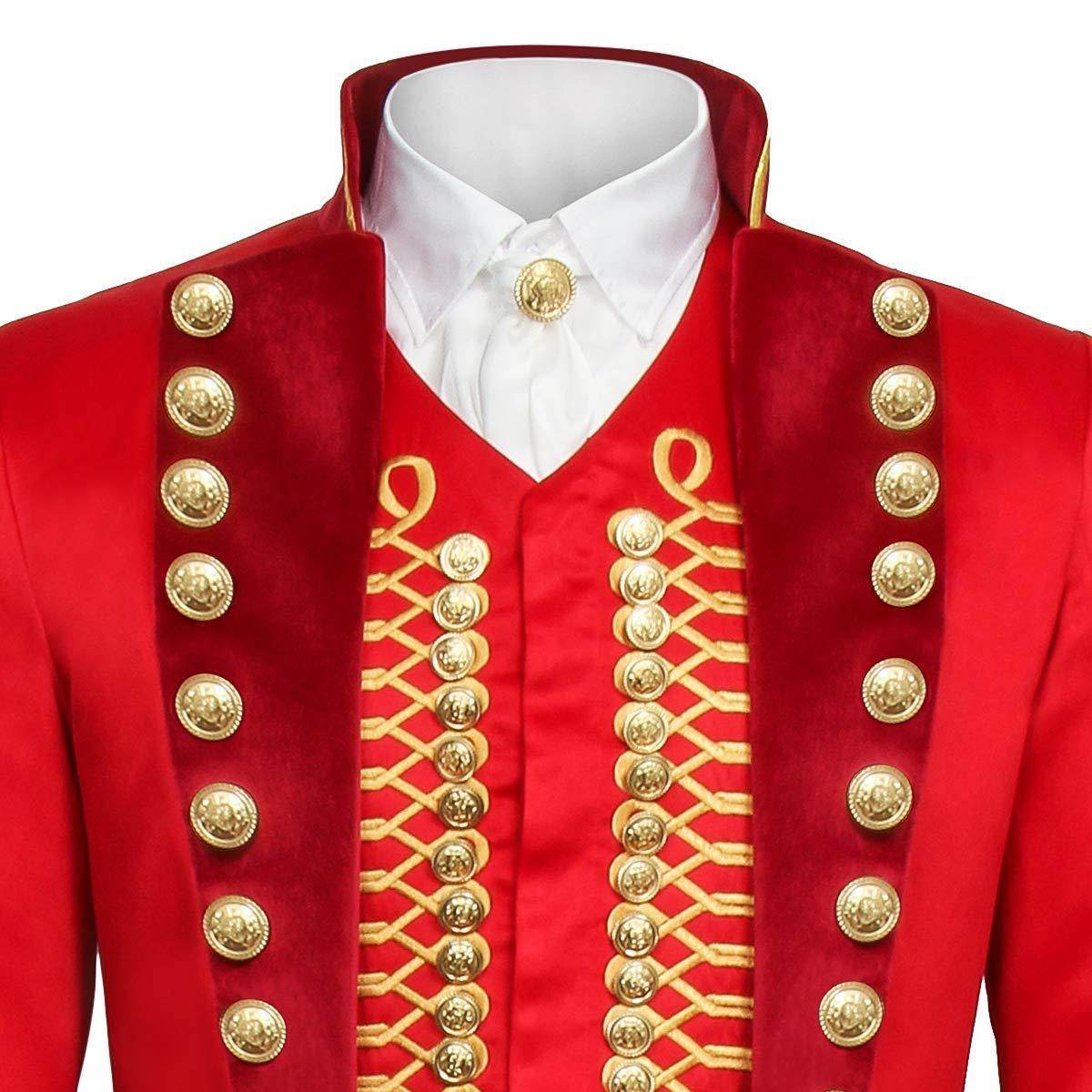 The Greatest Showman Cosplay Costume P.T. Barnum Red Suit - zzcosplay