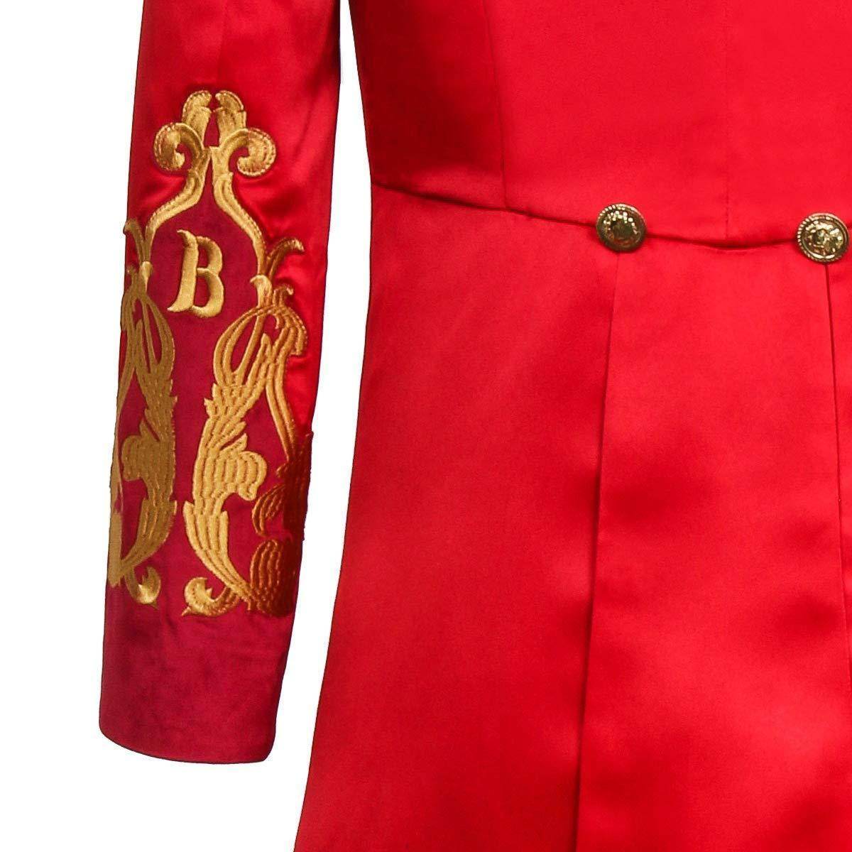 The Greatest Showman Cosplay Costume P.T. Barnum Red Suit - zzcosplay