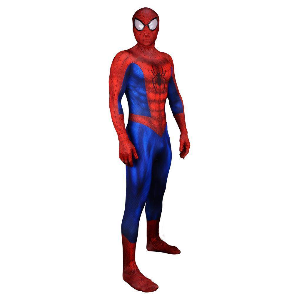 Ultimate Spider-Man Peter Parker Muscle Cosplay Costume Zentai bodysuit Adults Kids - zzcosplay