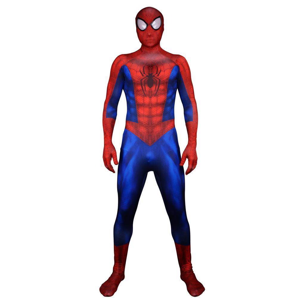 Ultimate Spider-Man Peter Parker Muscle Cosplay Costume Zentai bodysuit Adults Kids - zzcosplay