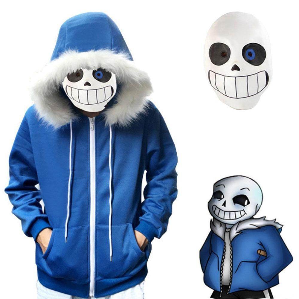 Undertale Sans Hoodie Costume Cosplay Sweatshirt for Halloween - zzcosplay